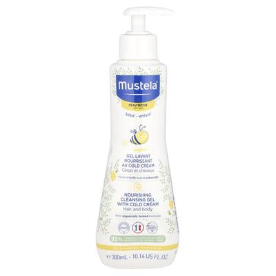 Infant, Nourishing Cleansing Hair & Body Gel with Cold Cream, Dry Skin, 300 Ml (10.14 Fl Oz)