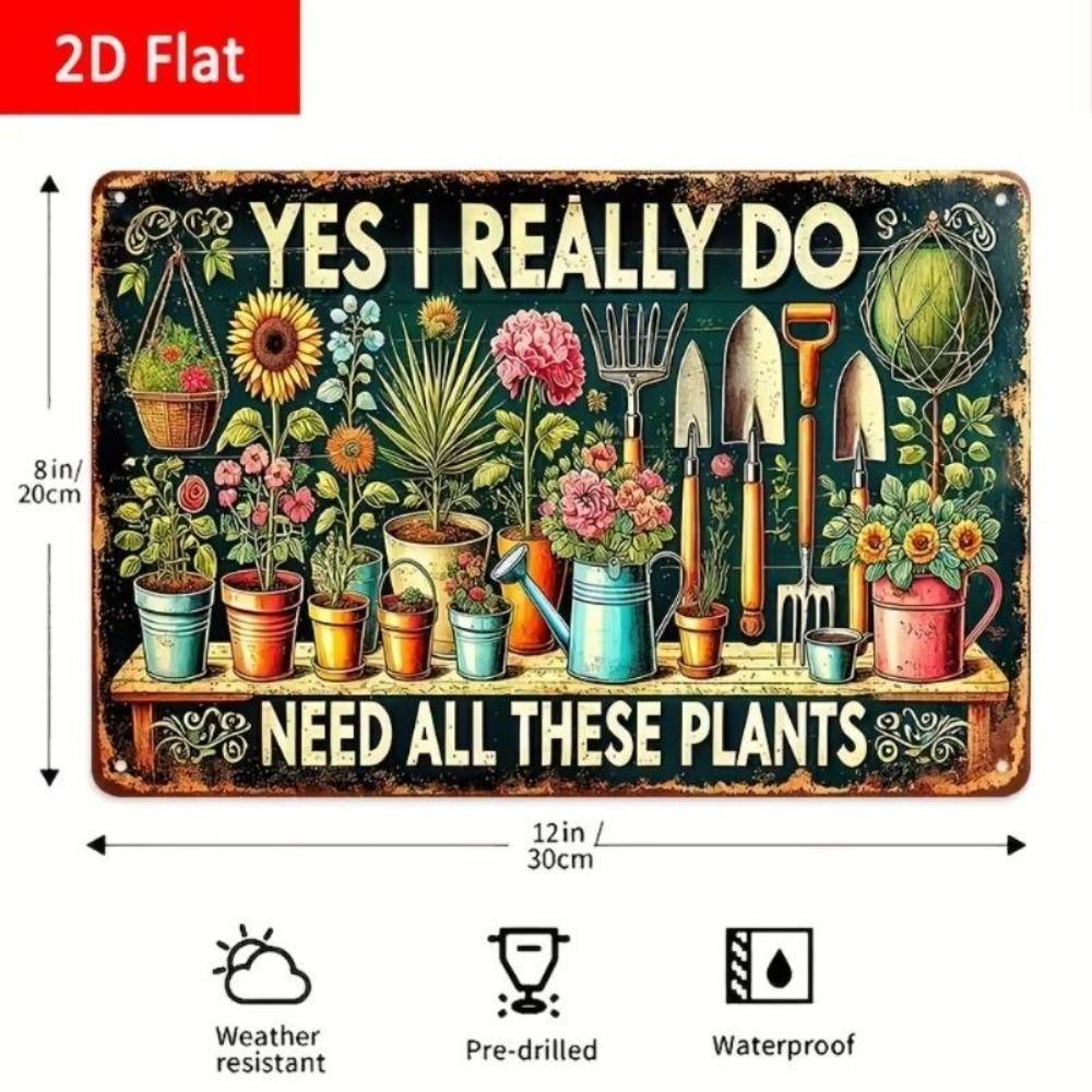 

Metal Wall Art Sign Decorative Iron Hanging Plaque 20x30cm