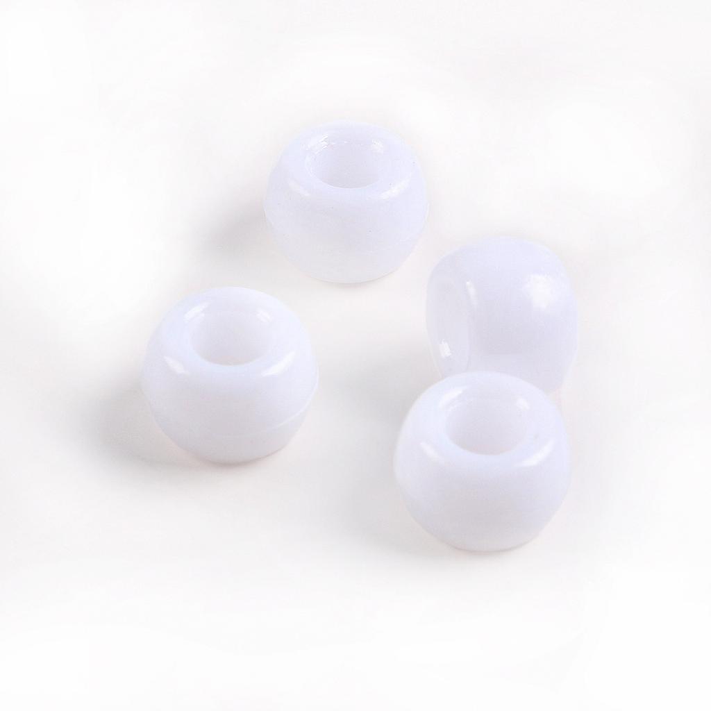 Acrylic Pony Beads Large Hole Beads Dreadlocks Solid Color Bucket Beads Diy Mobile Phone Chain Necklace Loose Beads Jewelry Accessories