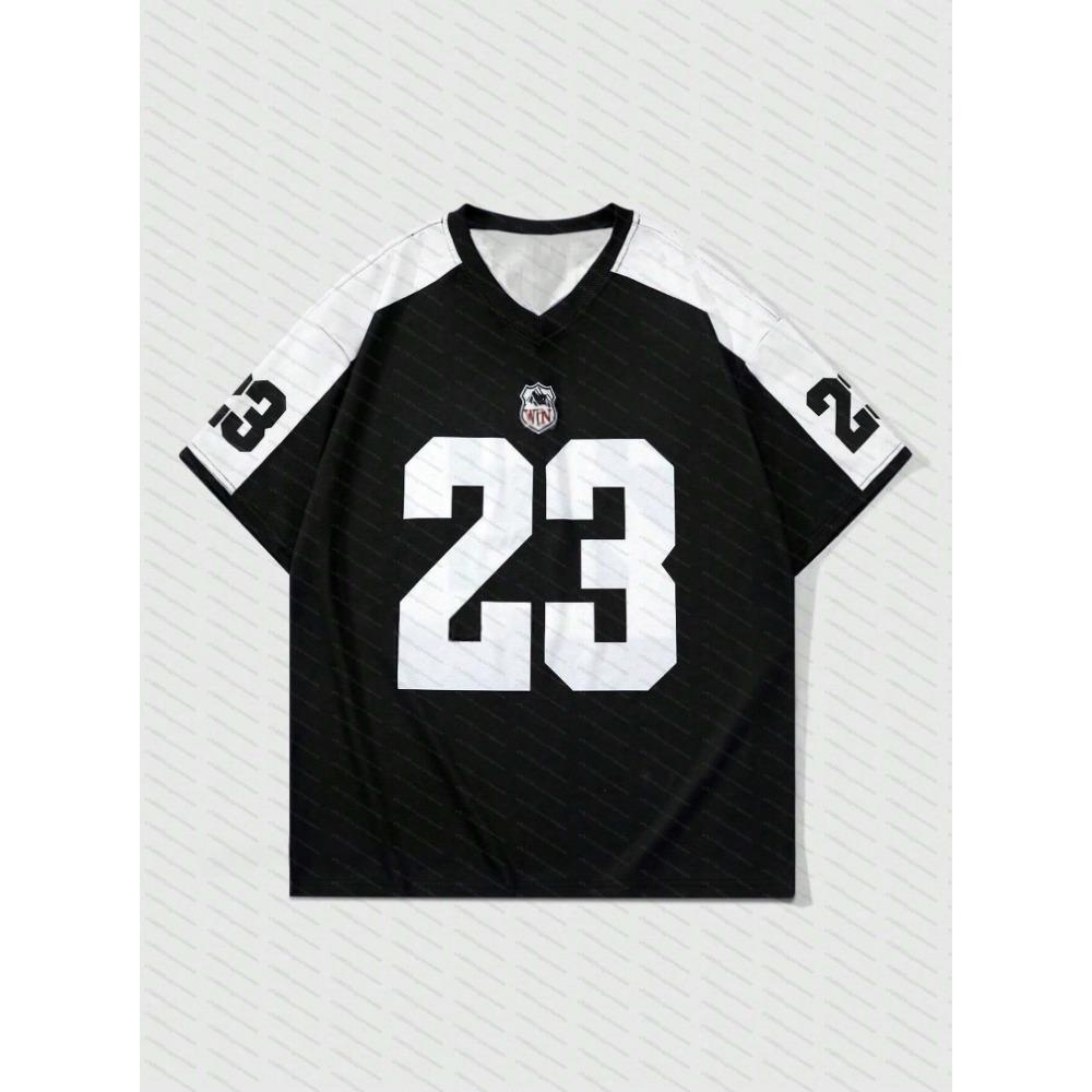 

Fashionable 3D digital print short V-neck sportswear T-shirt for women, retro and casual 5XL