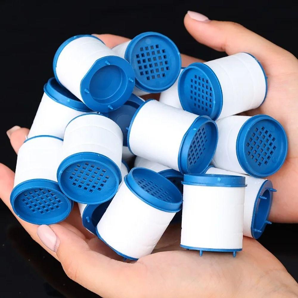 20 stk Boblevannkran Filterpatroner Dusjhode Kran Filtrering Renser for Kjøkken