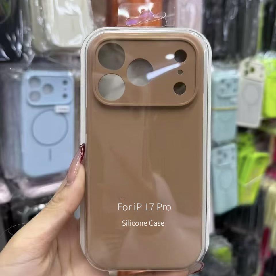Luxury Liquid Silicone Original 1:1 Phone Case For iPhone Air 17 Pro Max 17 Pro 17 AI Camera Button Anti-drop Full-protect Cover