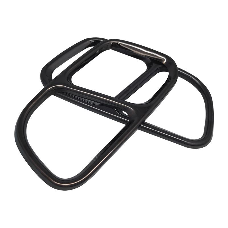 Stainless Steel Black Exhaust Tailpipe Frame for BMW X5 (2014-2018)