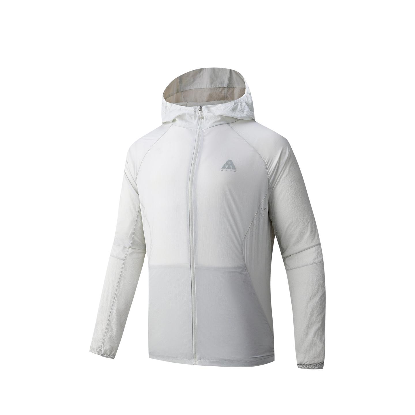 

Anta Outdoors Hooded Lightweight Jacket Woven Sports Top Summer 2026 Unisex jackets White-Mist-Gray 972626603-3 XS