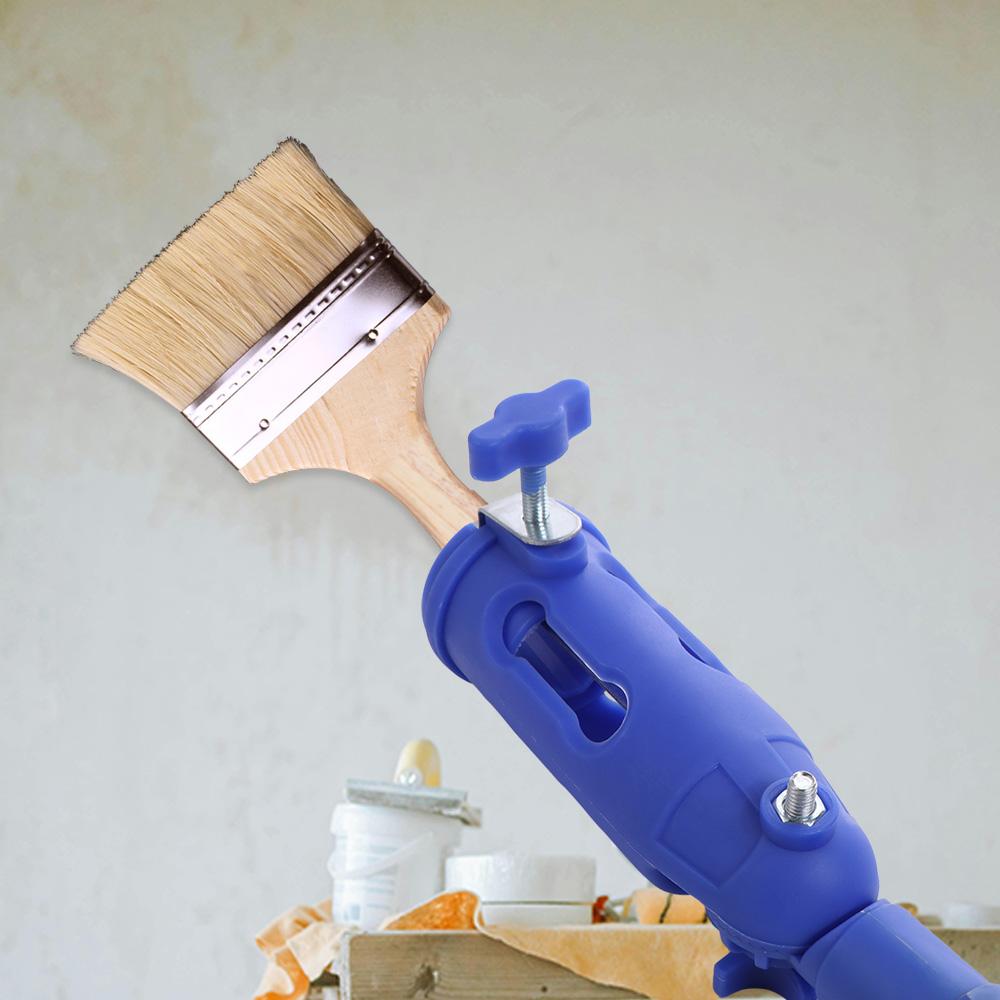 Multi-Angle Paint Brush Extender Valve Fixed DIY Paint Roller Clamp Adjustable Angle Plastic Paint Edge Tool Ceiling