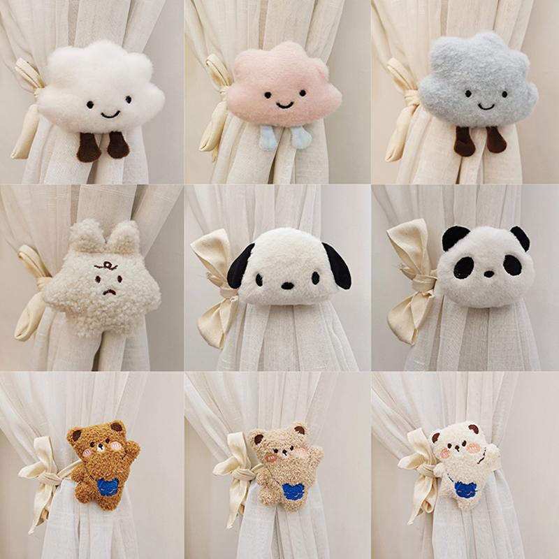 Cartoon Doll Curtain Strap Cute Cloud Shape Curtain Buckle Clip Decor Bear Hanging Curtain Strap