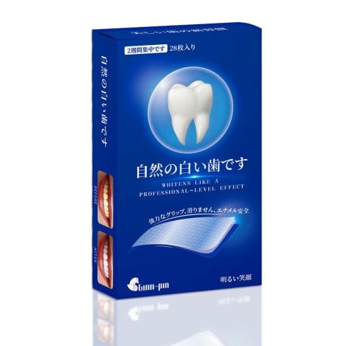

Dentist-Recommended GINN-PIN Whitening Strips, Teeth Whitening Tape, Self-Tip Teeth Whitening, 14-Day Supply, 28 Strips (One Size Fits All)