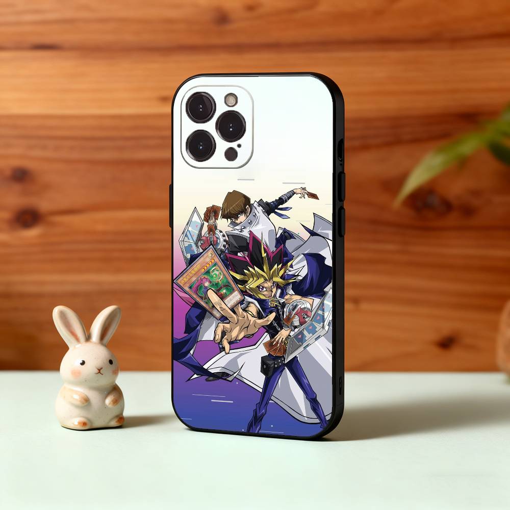 Yu-Gi-Oh Anime Phone Case For iPhone17,16,15,14,13,12Plus,Pro Max,XS,5G Soft Silicone Black Cover