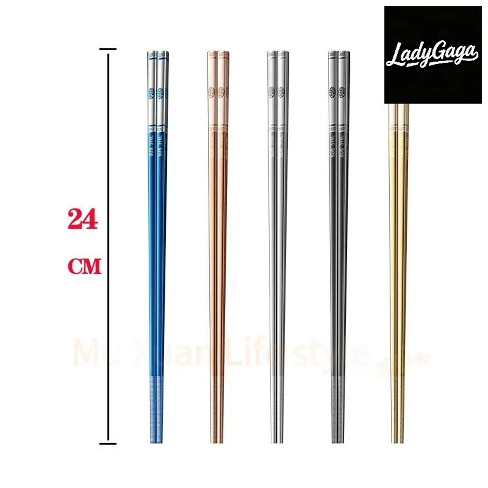 

316L Stainless Steel Five Blessing Chopsticks, High-End Non- Chopsticks For Restaurants And els, Food Grade Stainless Steel