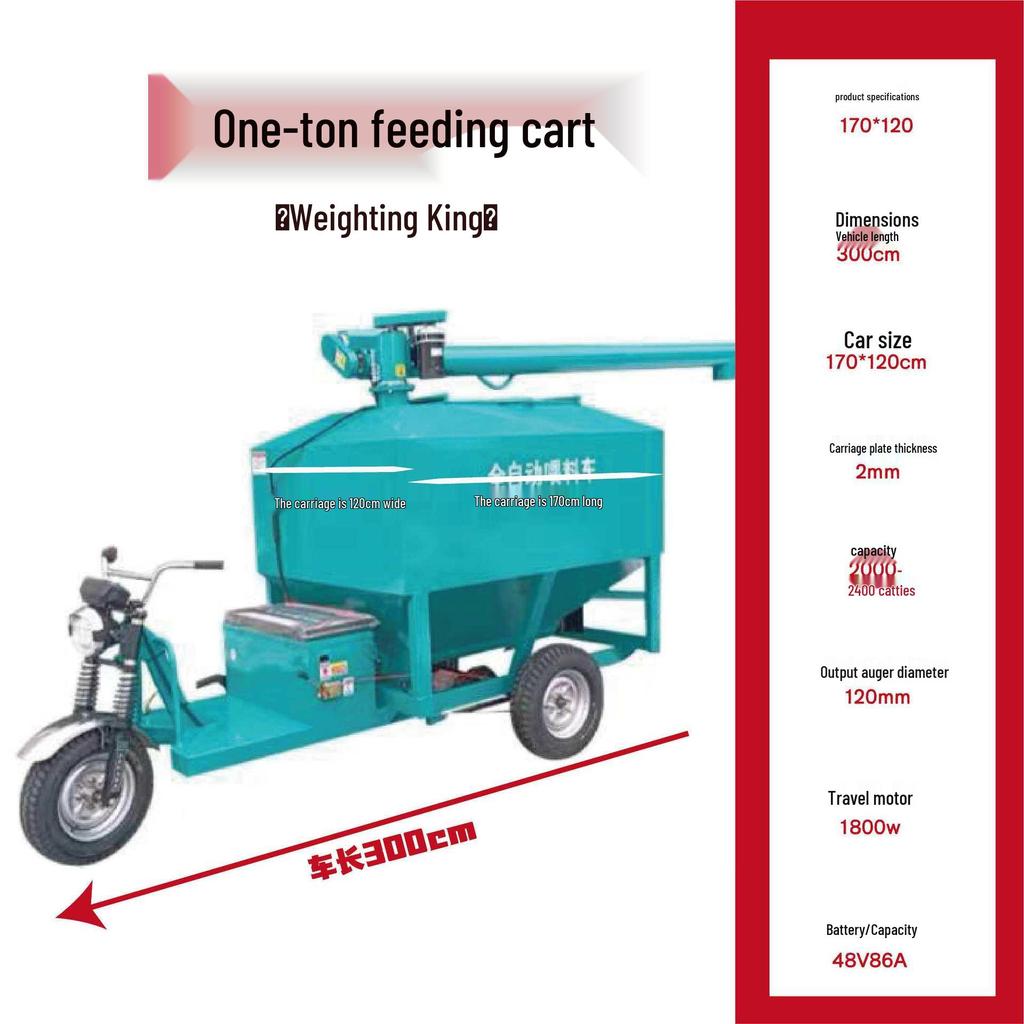 Automated Feeder Vehicle for Pig, Duck, and Goose Farms