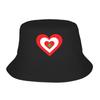 Lebanon Flag Heart Bucket Hat for Girl Summer Vocation  Bob Hats for Outdoor Caps