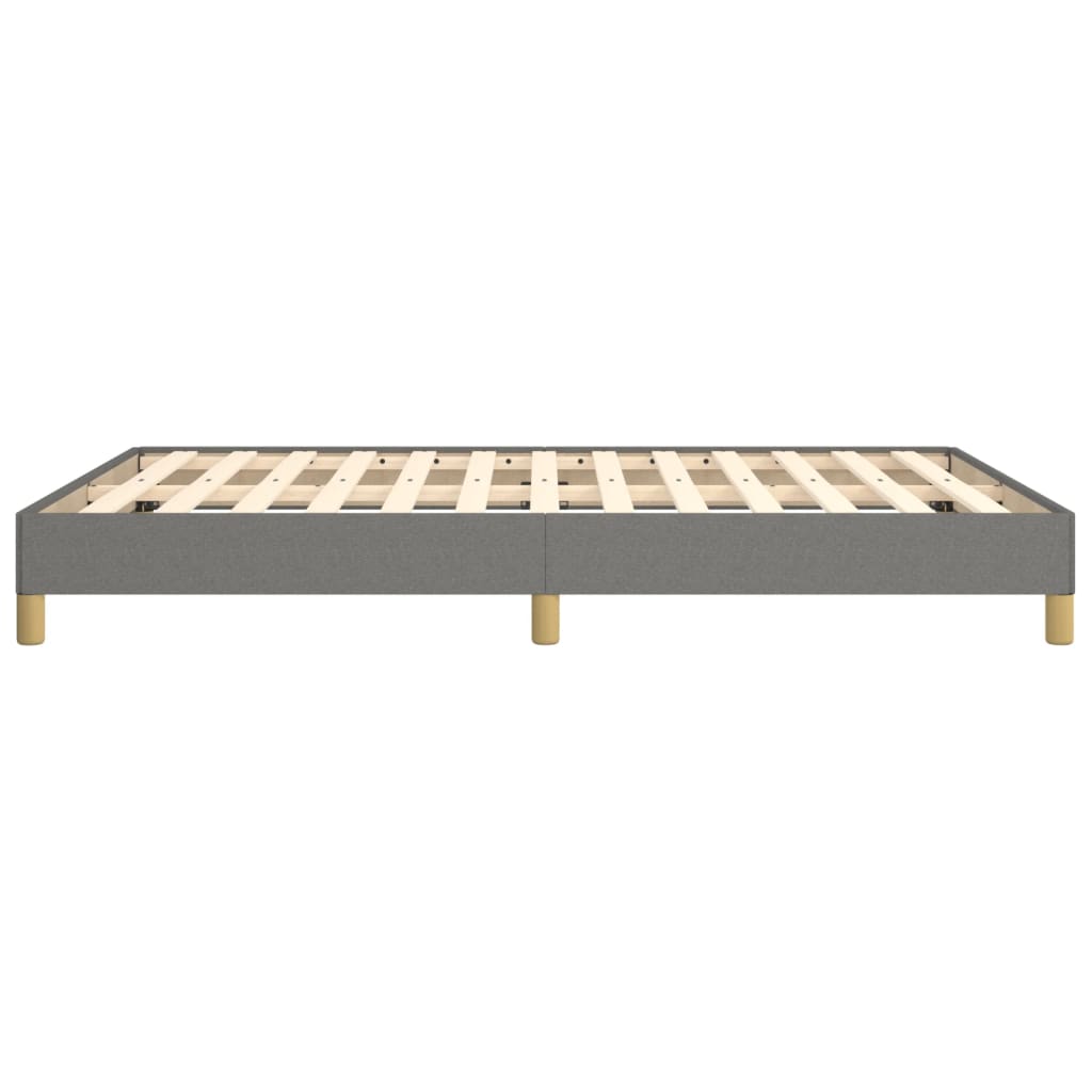 vidaXL Bettgestell ohne Matratze Dunkelgrau 140x200 cm Stoff