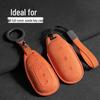 Ideal L6-L9 Three-Color Suede Key Cover with Buckle - Car Interior Accessory