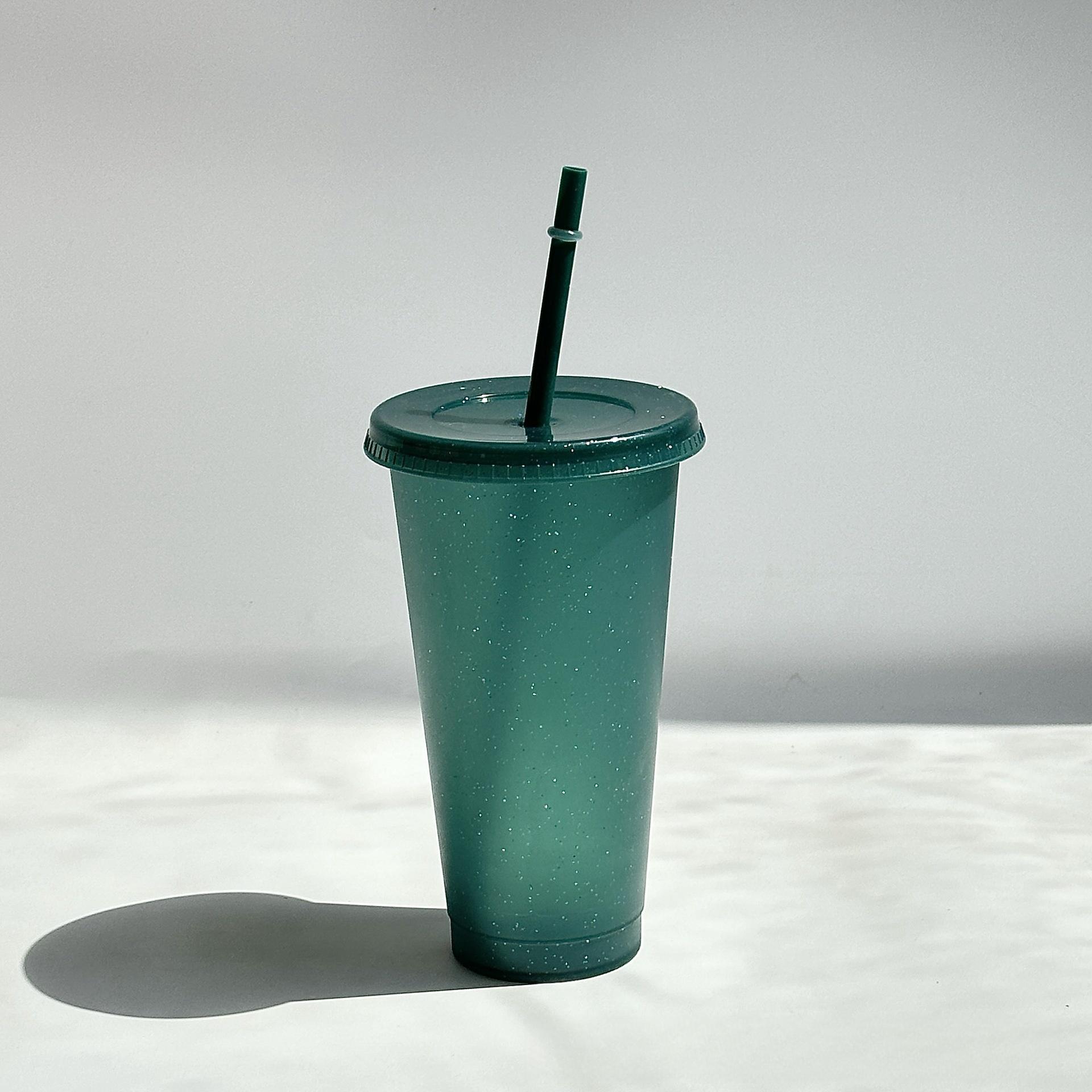 

Пластикові стаканчики з кришками та соломинками, стаканчики для соку, молока, чаю, кави, стаканчики для пиття, стаканчики для холодних напоїв, стаканчики, що змінюють колір, стаканчики з блискітками, стаканчики для вечірок