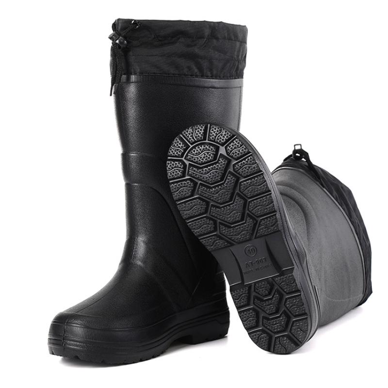 Men Rain Boots High Quality EVA Non-slip Rain Boots Platform Men Snow Boots Winter Warm Waterproof Shoes Men Work Shoes