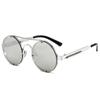 Metal Round Steampunk Rimless Sunglasses Women  Fashion Brand Designer Vintage Elastic Sun Glasses For Men Lentes
