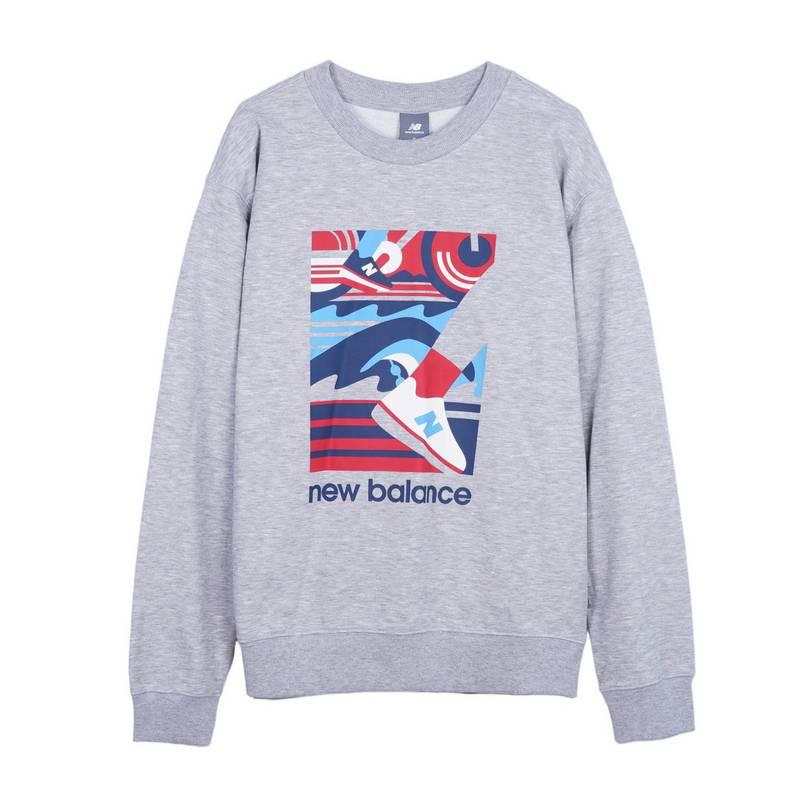 New Balance NB Sweatshirt Men s Gray MT43572-AG 2XL