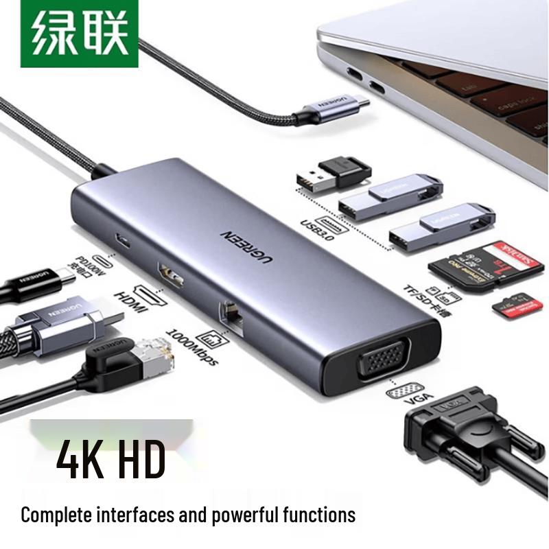 UGreen 25360 9-in-1 USB-C Triple Display Docking Station
