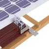 Prata da cremalheira de telhado do trilho da montagem do suporte do módulo solar confortável