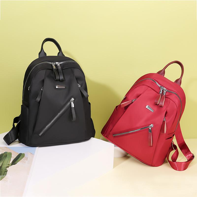 Backpack Oxford cloth backpack women's new Korean version commuter large-capacity travel bag fashion large bag leisure schoolbag tide