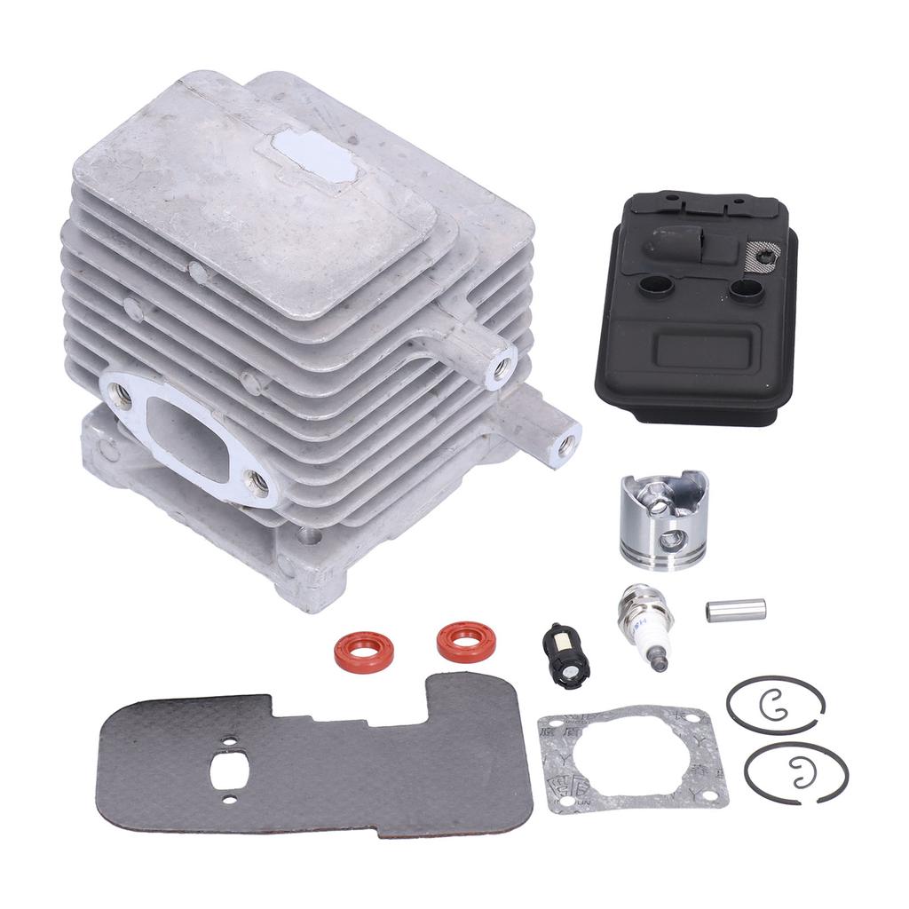 Zylinder Kolben Auspuff Schalldämpfer Dichtungssatz Passend für Stihl FS75 FS80 FS85 Freischneider Trimmer