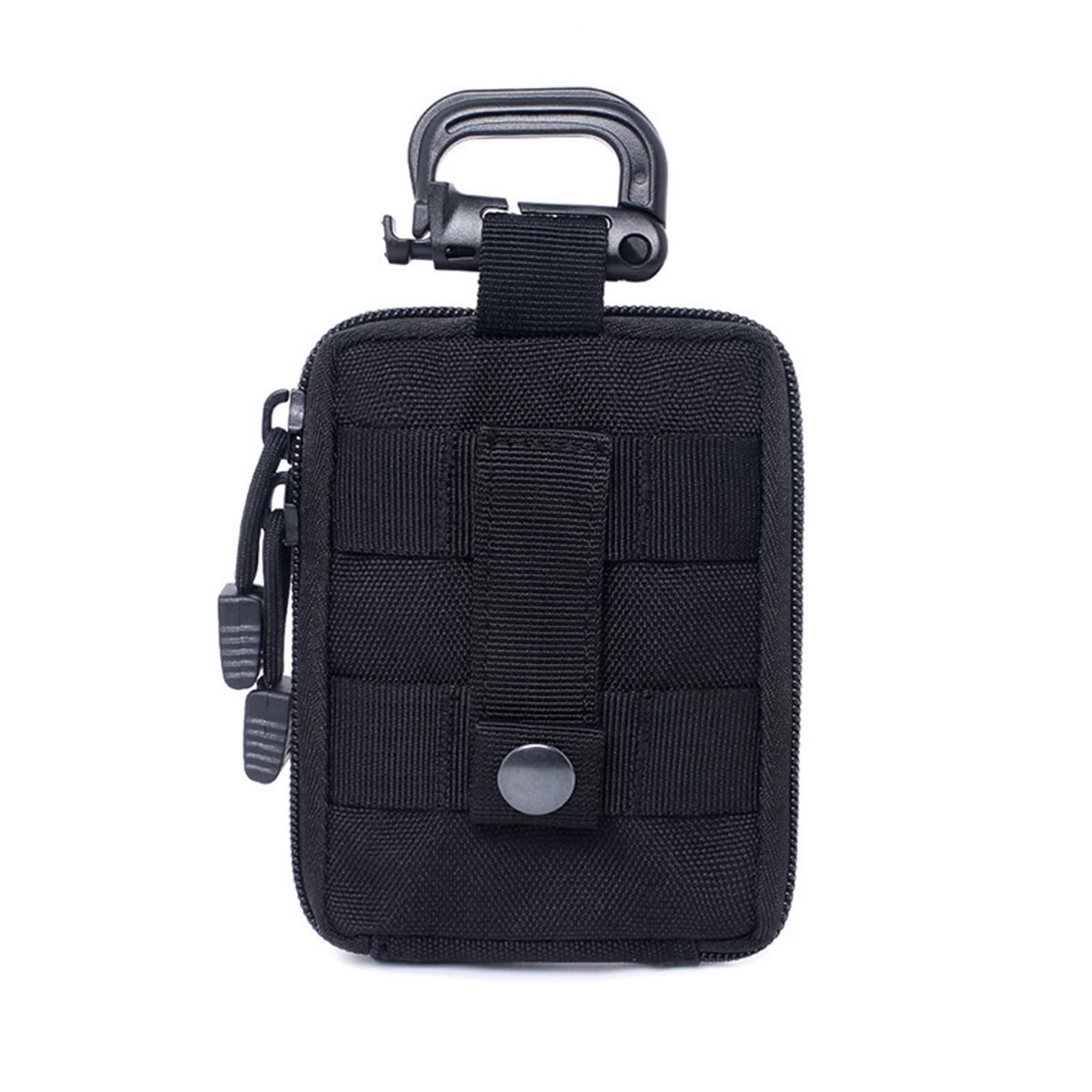 

Сумка для зберігання на вулиці, портативна маленька сумка, поясна сумка для військових ентузіастів, багатофункціональний набір інструментів One Size чорний