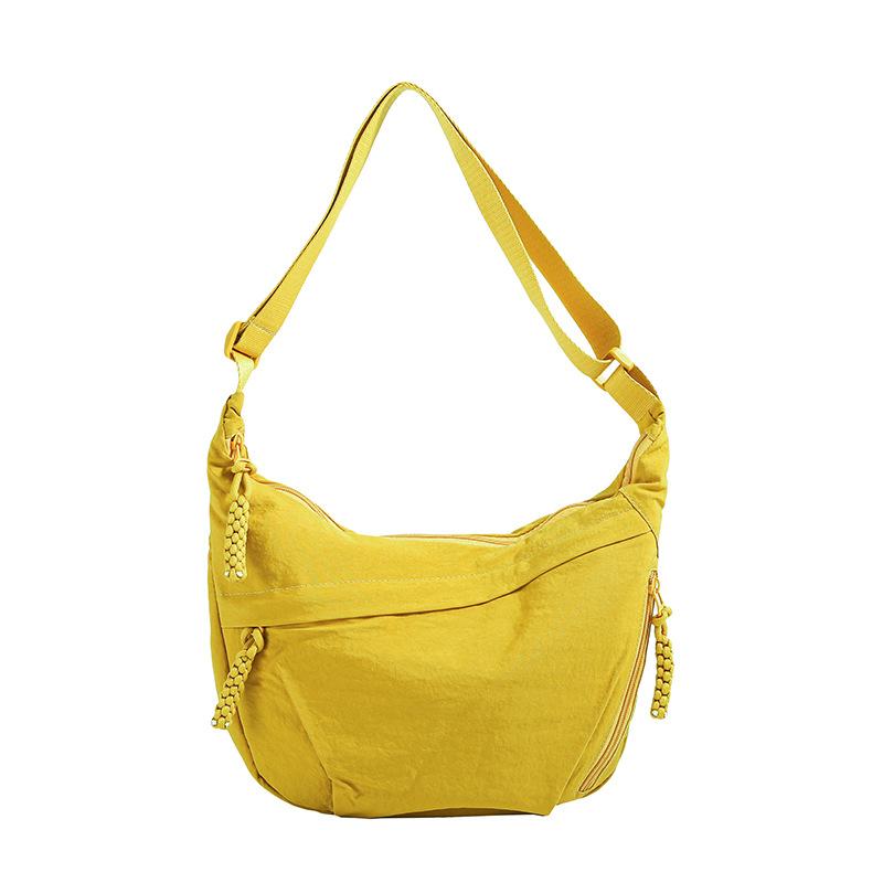 New Trendy Dumpling Bag Women's Fashion Nylon Women's Bag Versatile Simple Large Capacity Messenger Bag Female Student Small Cross Bag