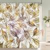 3d Printing Flowers Shower Curtains Bathroom Curtain Waterproof With Hooks Polyester Cloth 180x240cm Bath Home Decor Screen