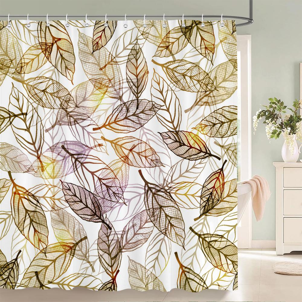 3d Printing Flowers Shower Curtains Bathroom Curtain Waterproof With Hooks Polyester Cloth 180x240cm Bath Home Decor Screen