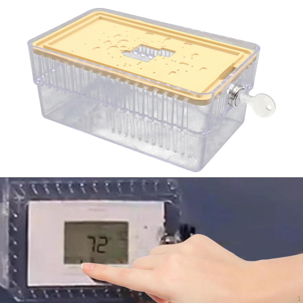 A/C Thermostat Lock Housing, Guard, Prevents Tampering, Lockable for on Wall,