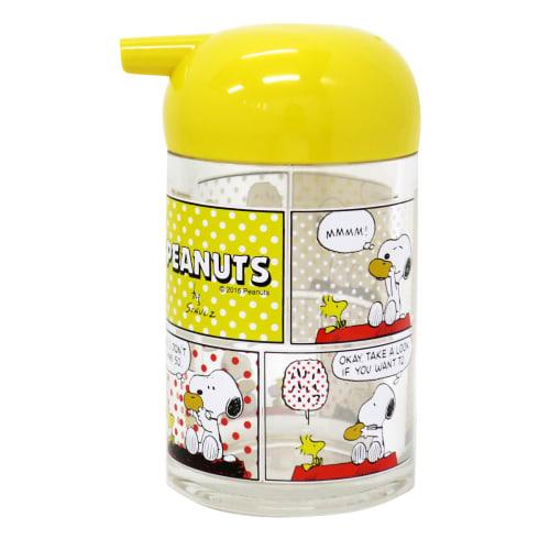 OSK Tabletop Soy Sauce Dispenser, Snoopy and Peanuts Design, 125ml, Approx. 5.7cm Diameter x 10.3cm Height, Drip-Resistant, Made in Japan, TA-11
