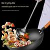 Stainless Steel Long Handle Wok Spatula and Ladle Set for Stir-fry and Serving
