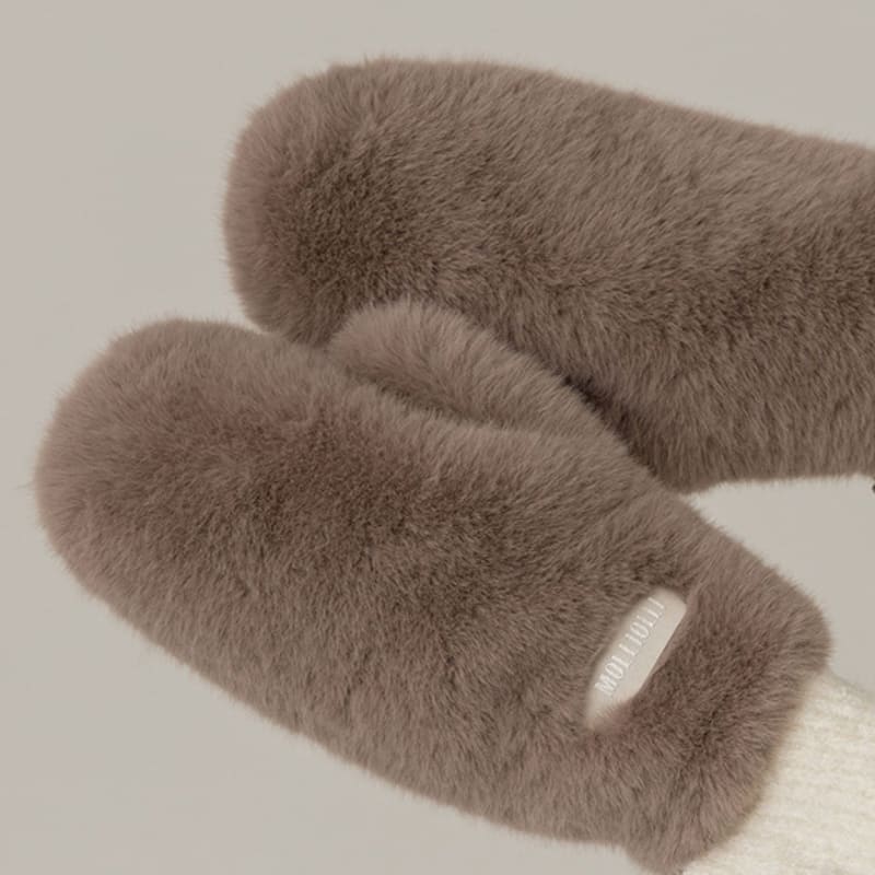 Molliolli BEAR BEAR mănuși reversibile [taupe]