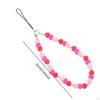 Cartoon Beaded Phone Lanyard Case Wrist Strap Wristlet Lightweight Stylish Key Chains Jewelry
