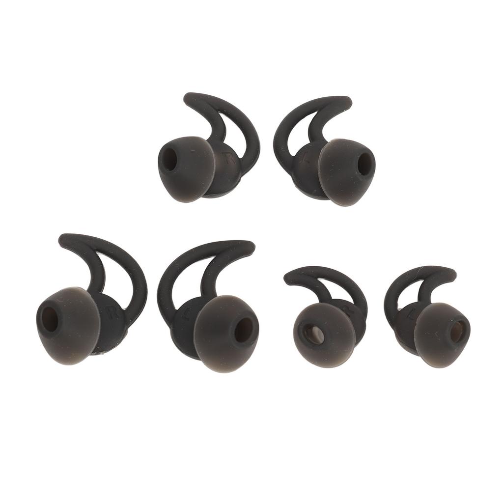 3 páry S M L Náhradní silikonové koncovky do uší Měkké pohodlné silikonové koncovky do uší pro sluchátka QC20 QC30 IE2 IE3 SIE2i