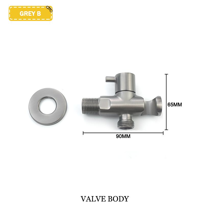 Toilet Mate Bathroom Bidet Shower Head Wall Mounted Black Copper Angle Valve Handheld Spray Gun Faucet Bathroom Accessories