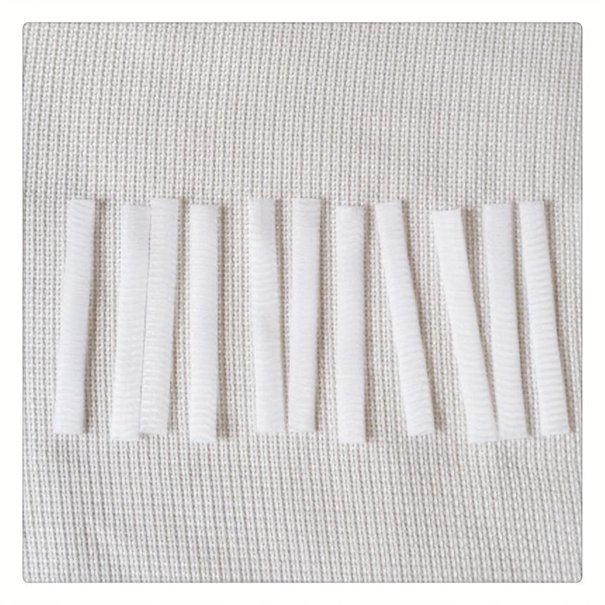 

20 Pcs Cosmetic Makeup Brush Holder Net Mesh Dust Cover Protector Guard Elastic for Easy Storage - White/black белый