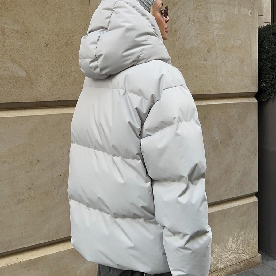 Women's Autumn and Winter European and American Loose Jacket Warm and Fashionable Coat