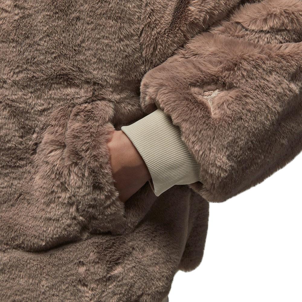 Jordan Flight Year Of The Horse Limited Edition Cny New Year Faux Fur Reversible Hooded Long Sleeve Jacket Women Jackets IQ3961-236