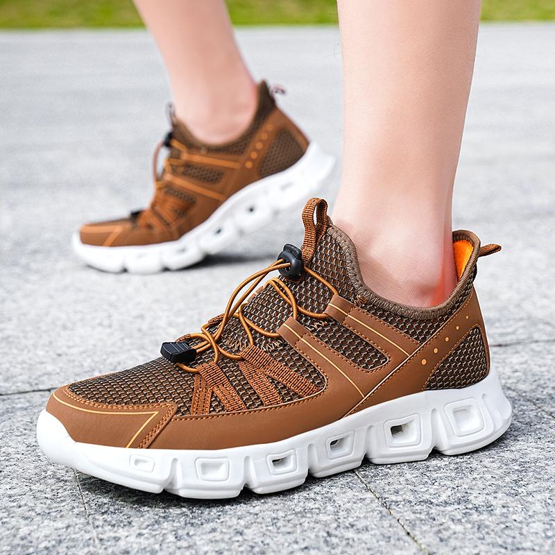 Summer Outdoor Casual Sneaker Wading Hiking Shoes for Men Breathable Quick Drying Sport Trekking Beach Barefoot Mens Water Shoes