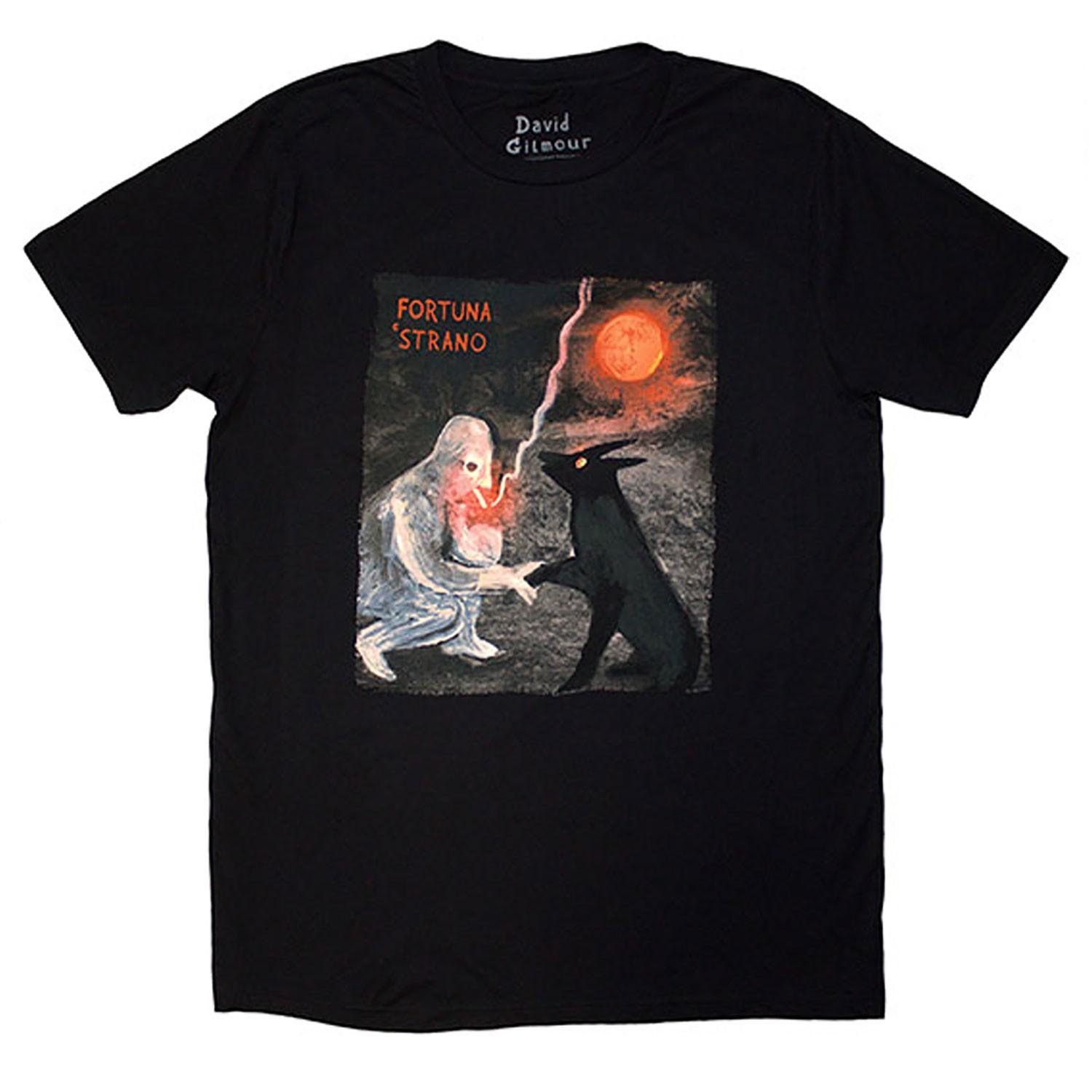 Men s David Gilmour Luck & Strange Fortuna E Strano T-shirt XX-Large Black 4XL