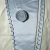Dreiteiliges Mehrfarbiges Satin-Hochzeitskleid-Accessoire-Set: Reißverschluss hinten zu Korsett-Umwandlung mit Einsatzelement, Knöpfen und Schnur.