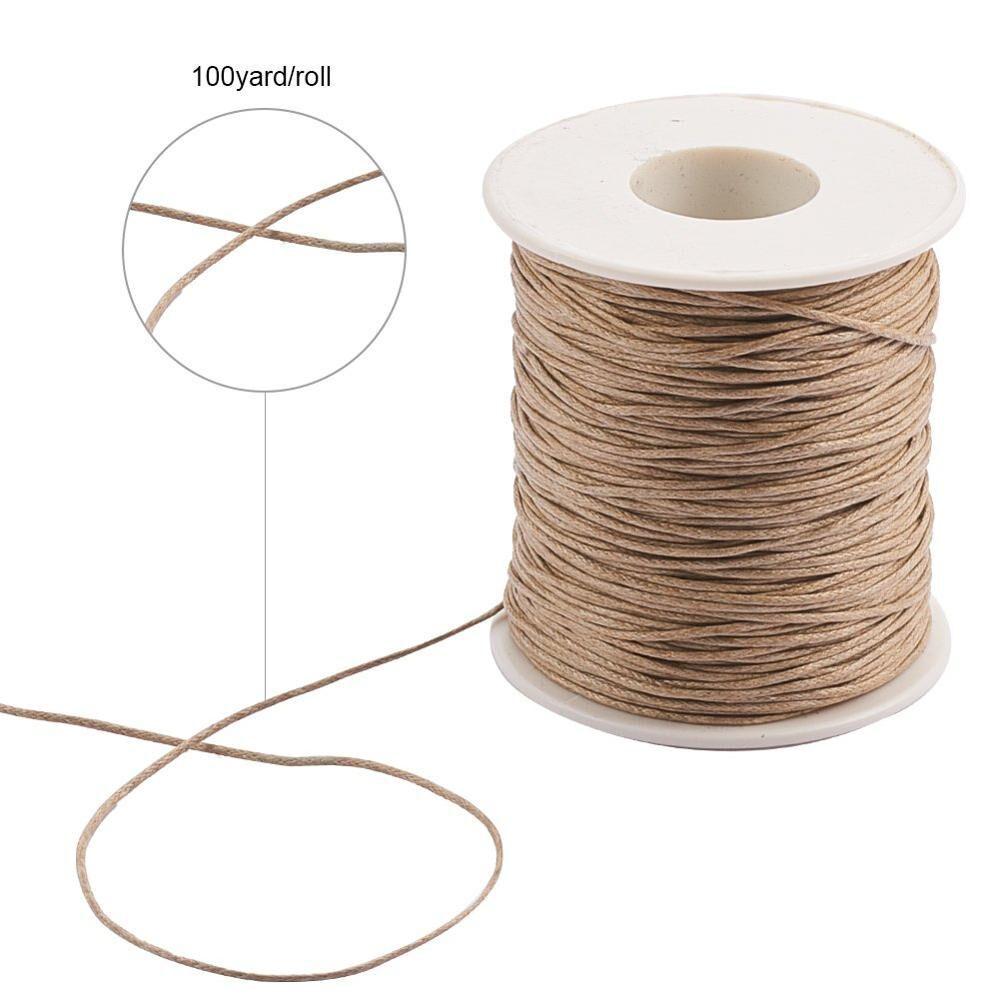 Wenwan Korean Wax Thread Leather Cord for DIY Bracelet and Necklace Crafting