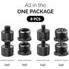 8Pcs Mic Stand Adapter Microphone Adapter for Camera Screw 1/4inch Male/Female To 5/8inch Female/Male Threaded