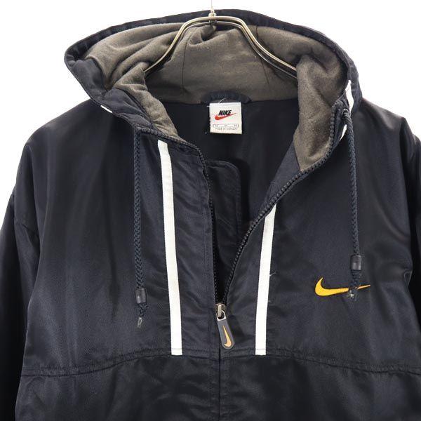 Nike 90s 00s White Tag Old Half Zip Nylon Jacket M Logo Embroidery Women Used