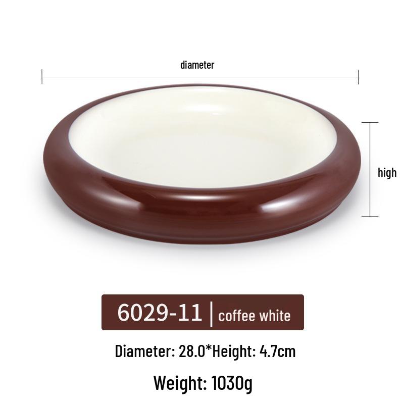 Melamine Rectangular Plate for BBQ & Side Dishes - Imitation Porcelain Tableware