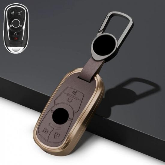 Zinc Alloy Leather Car Key Case Cover For Buick Enclave LaCrosse Encore Regal