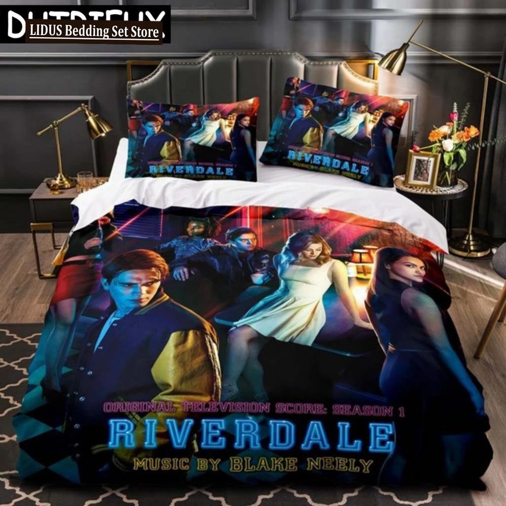 Movie Riverdale Bedding Set Teens Boys Duvet Cover Set With Pillow Cover Comforter Set Single Queen King Full Size Duvet Cover