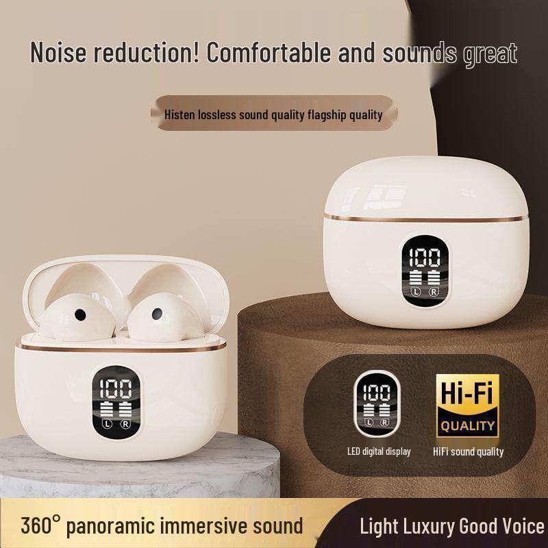 2025 Wireless Noise-Cancelling In-Ear Bluetooth Headphones for Sports, Compatible with Android, Huawei, and Apple