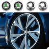 2025 Nové 4ks 56/60mm Krytky středových kol pro auto Chránič Dekorace Pro Skoda Octavia Rapid Kodiaq Karoq Superb Fabia Kamiq Vi